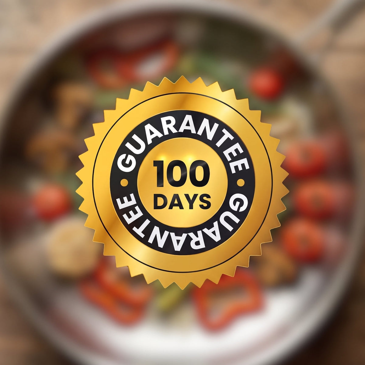100-day guarantee on the TitaniumPro pan