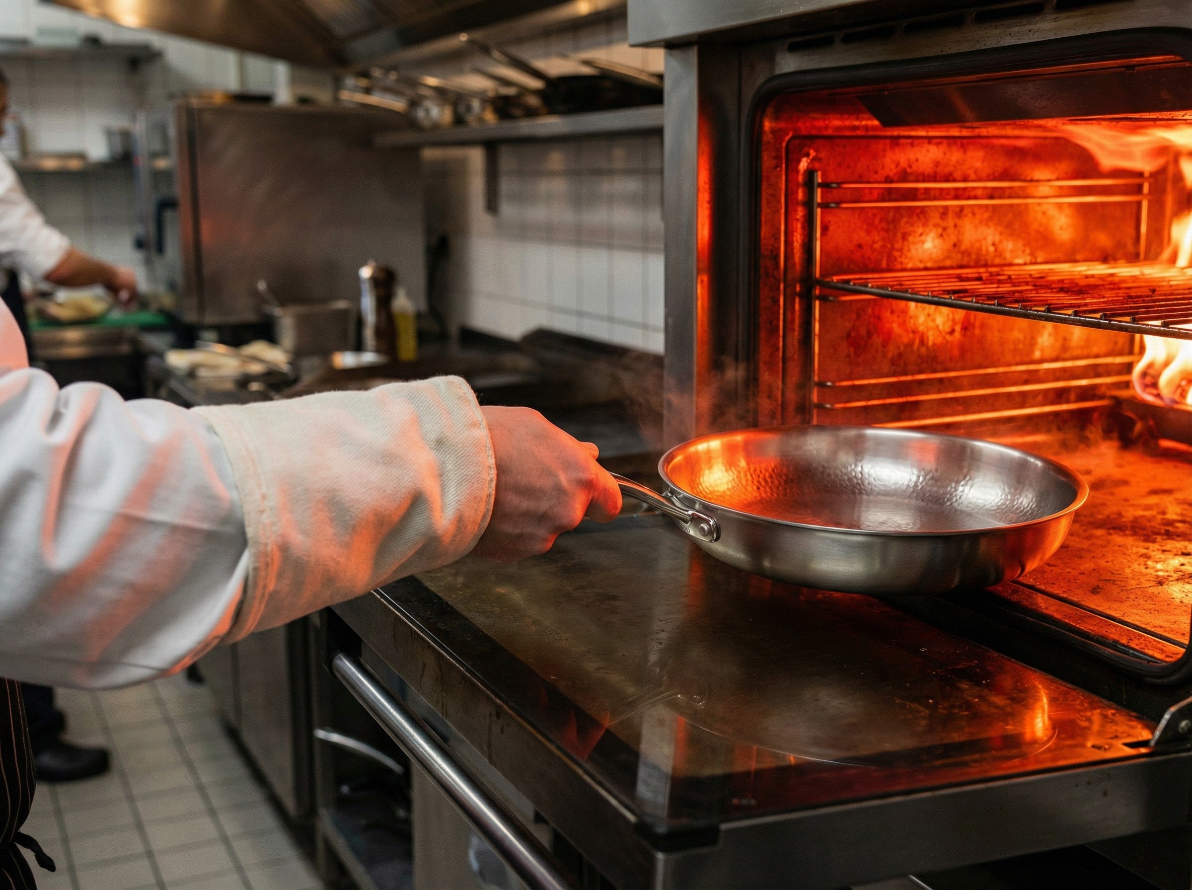 TitaniumPro pan goes into the hot oven
