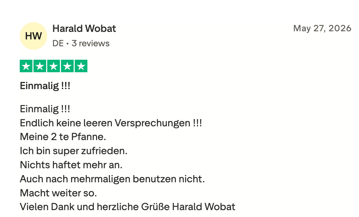 Trustpilot review by Harald Wobat